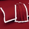 фото Джоконда (бордо) Евро КПБ сатин Красный  200х220 см70х70 см 2 шт
